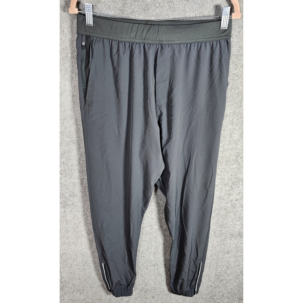 Gymreapers‎ Performance Jogger Pants Mens Medium Gray Pull On Vented Ankle Zip